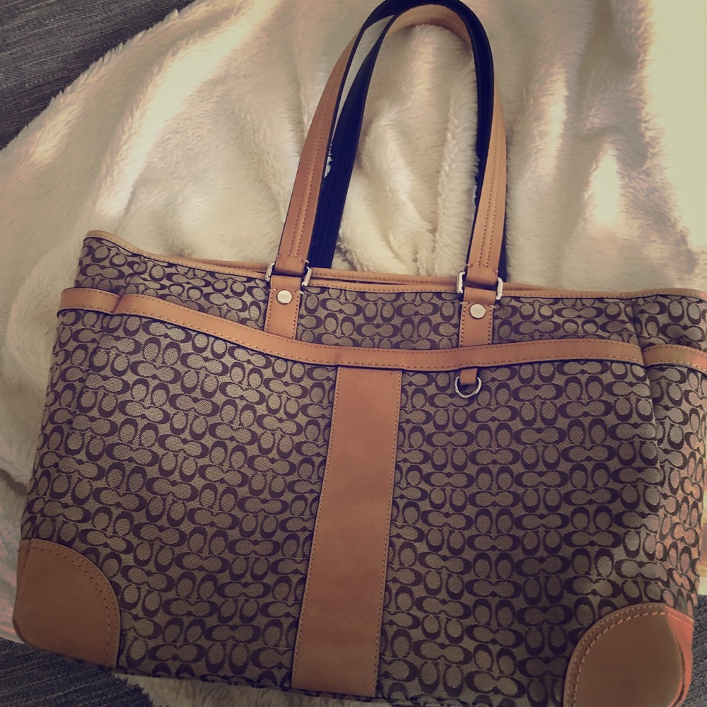 COACH signature diaper/baby bag